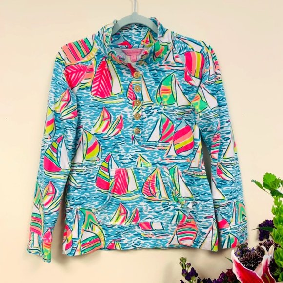 Lilly Pulitzer Tops - 🦄Lilly Pulitzer You Gotta Regatta Popover size S